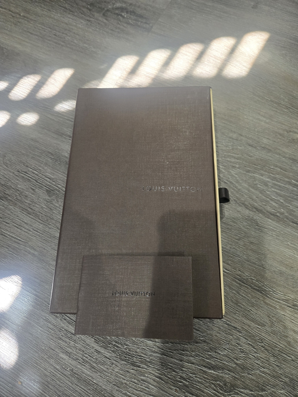 Louis Vuitton Brown Gift Box with Card
